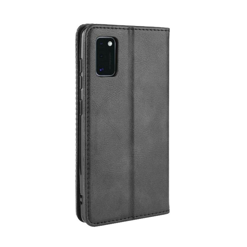 Cover Samsung Galaxy A41 Flip Cover Stiliseret Vintage Lædereffekt