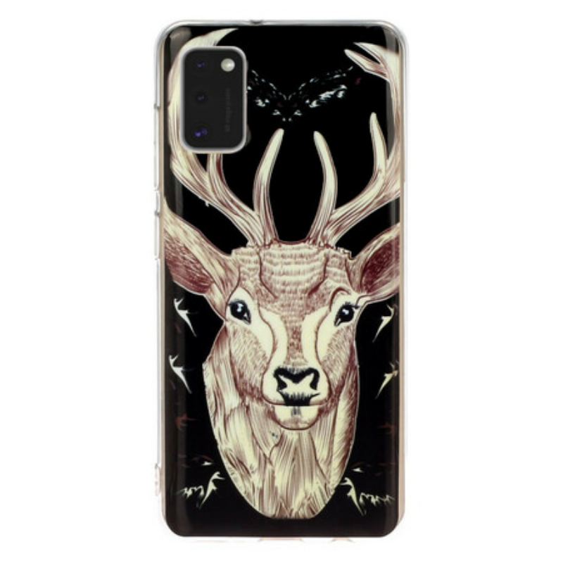 Cover Samsung Galaxy A41 Fluorescerende Majestic Deer