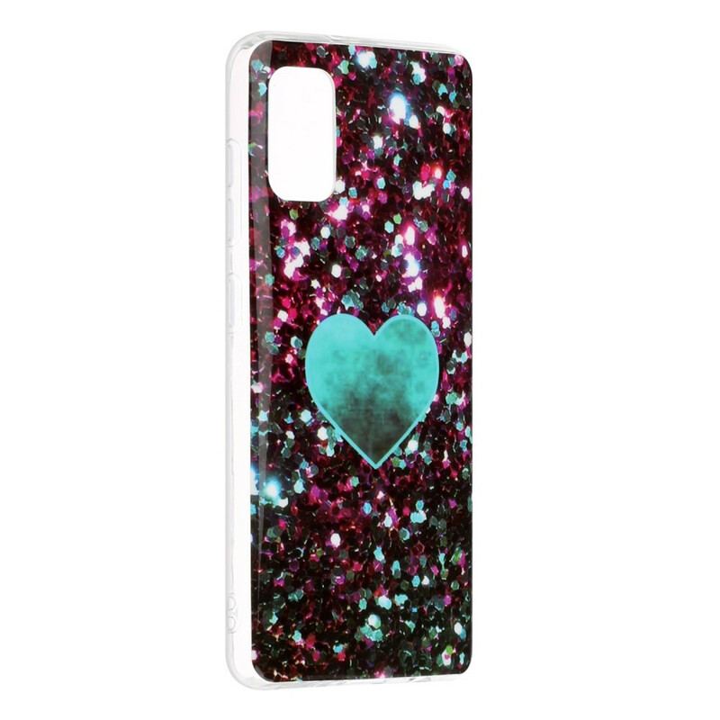 Cover Samsung Galaxy A41 Glitter Marmor