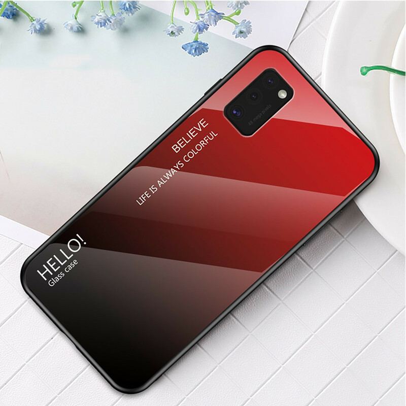 Cover Samsung Galaxy A41 Hærdet Glas Hej