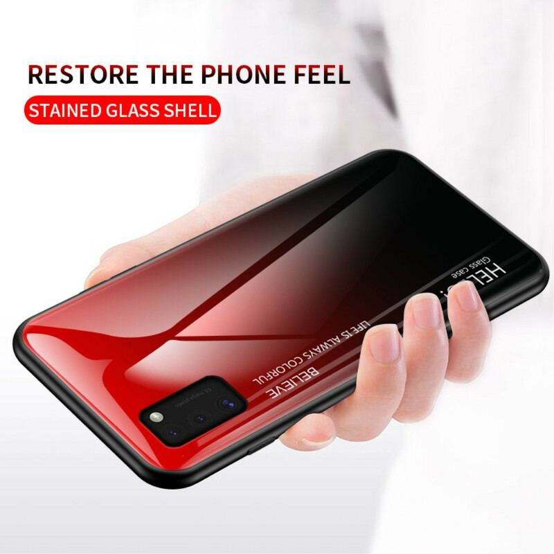 Cover Samsung Galaxy A41 Hærdet Glas Hej