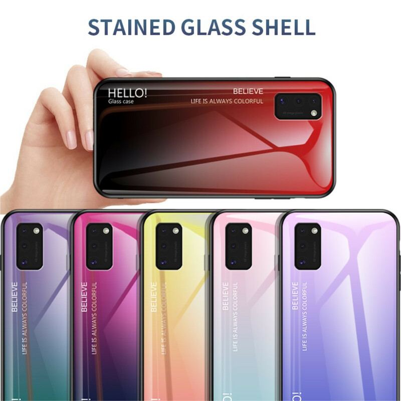 Cover Samsung Galaxy A41 Hærdet Glas Hej