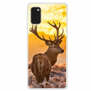 Cover Samsung Galaxy A41 Hjorte Og Landskab