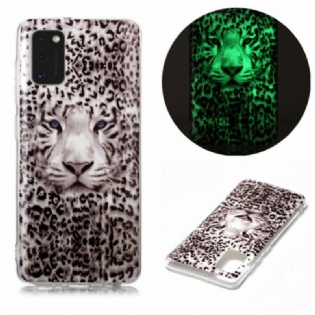 Cover Samsung Galaxy A41 Leopard Fluorescerende