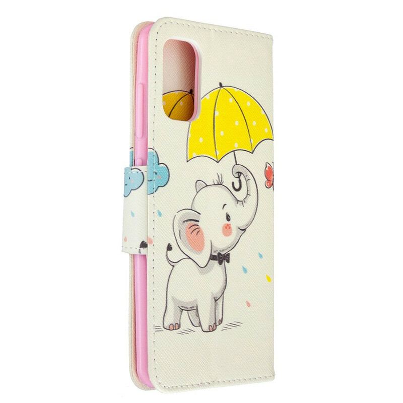 Flip Cover Samsung Galaxy A41 Baby Elefant