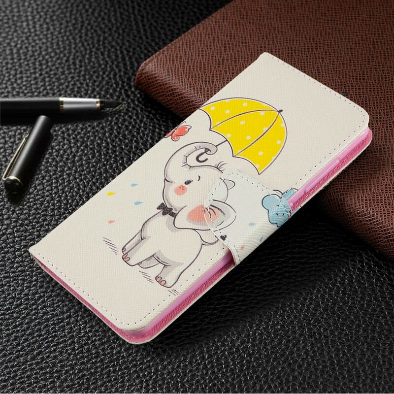 Flip Cover Samsung Galaxy A41 Baby Elefant