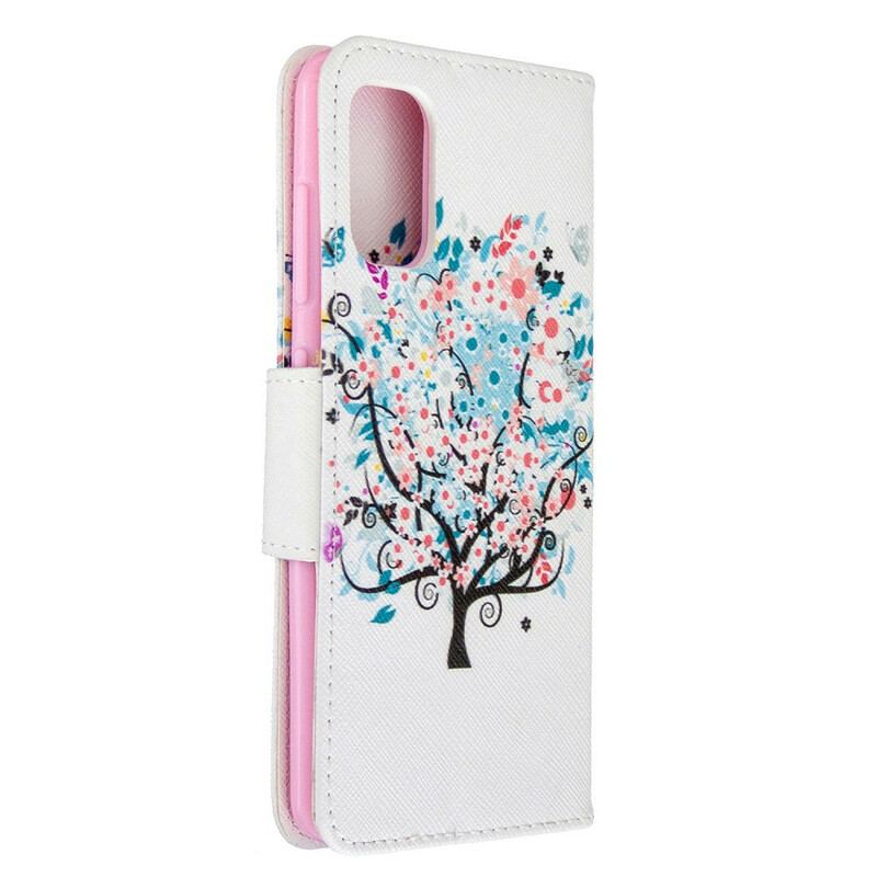 Flip Cover Samsung Galaxy A41 Blomstret Træ