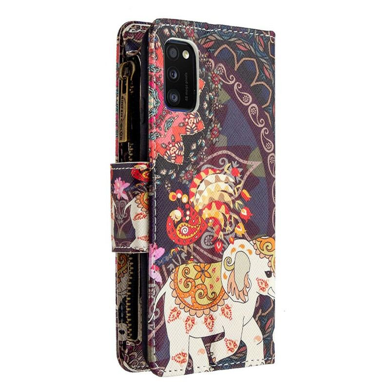 Flip Cover Samsung Galaxy A41 Elefant Lynlåslomme