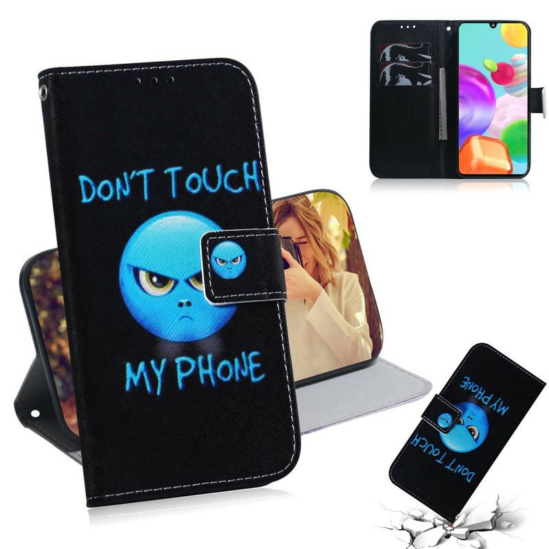 Flip Cover Samsung Galaxy A41 Emoji Telefon