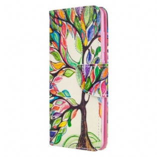 Flip Cover Samsung Galaxy A41 Farverigt Træ