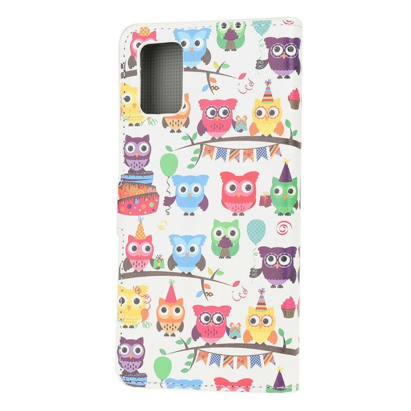 Flip Cover Samsung Galaxy A41 Flere Ugler