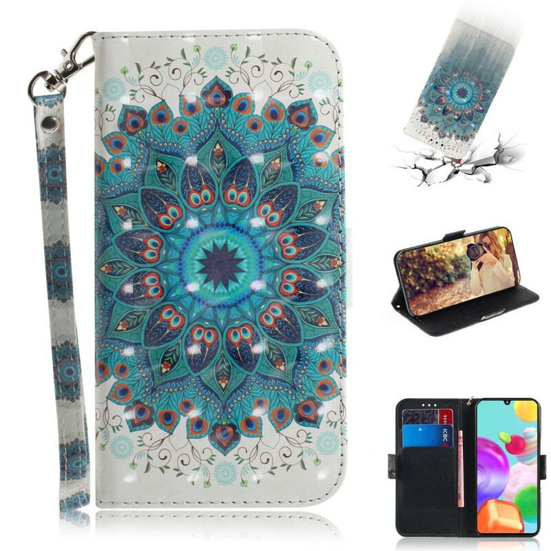 Flip Cover Samsung Galaxy A41 Med Snor Mesterlig Mandala Med Rem