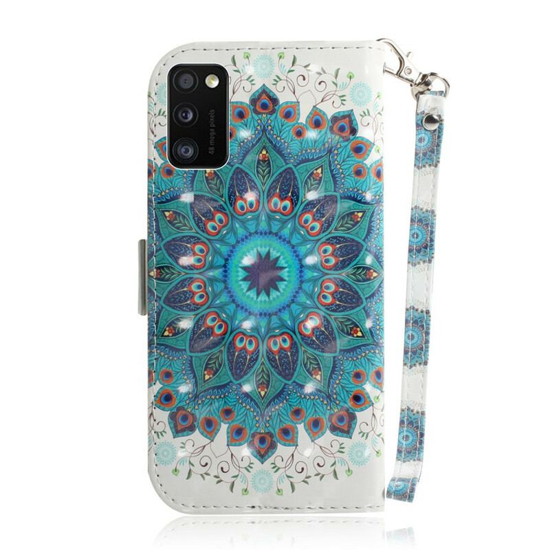 Flip Cover Samsung Galaxy A41 Med Snor Mesterlig Mandala Med Rem