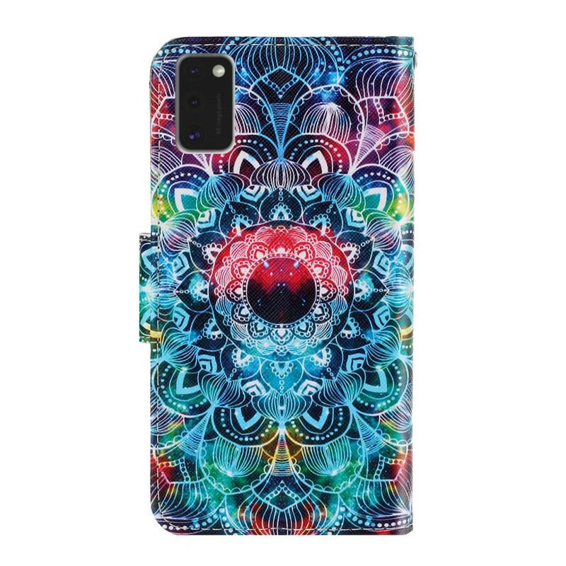 Flip Cover Samsung Galaxy A41 Med Snor Prangende Strappy Mandala