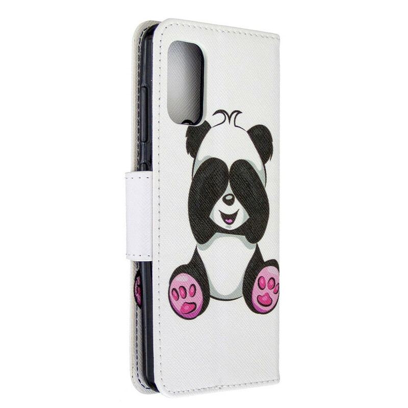 Flip Cover Samsung Galaxy A41 Panda Sjov