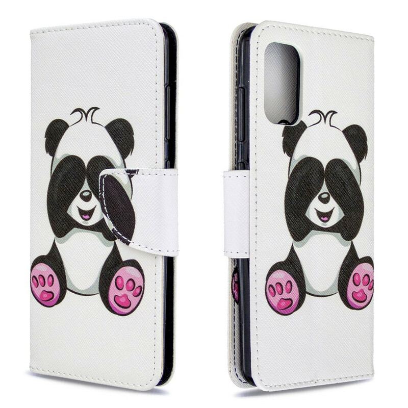 Flip Cover Samsung Galaxy A41 Panda Sjov