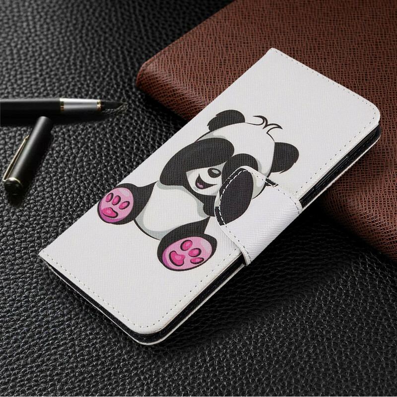 Flip Cover Samsung Galaxy A41 Panda Sjov