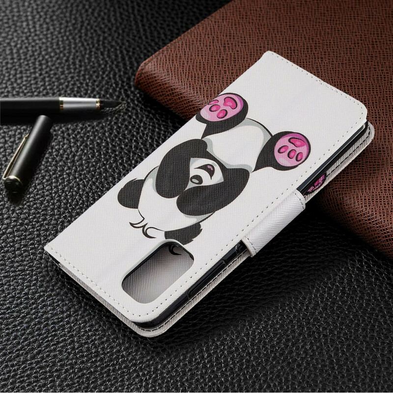 Flip Cover Samsung Galaxy A41 Panda Sjov