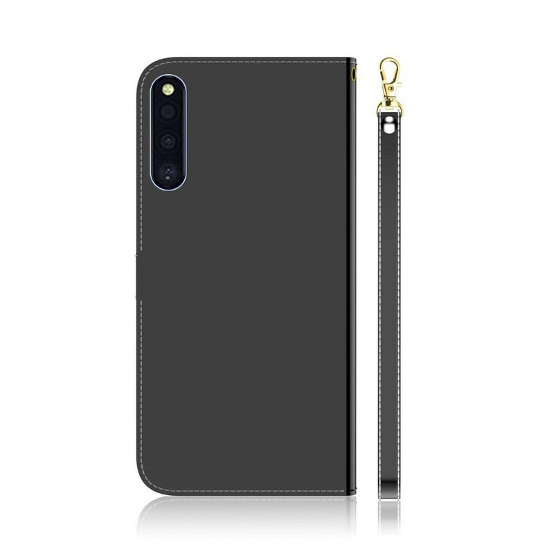 Flip Cover Samsung Galaxy A41 Spejlcover I Imiteret Læder