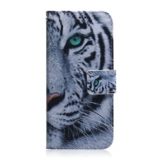 Flip Cover Samsung Galaxy A41 Tiger Ansigt