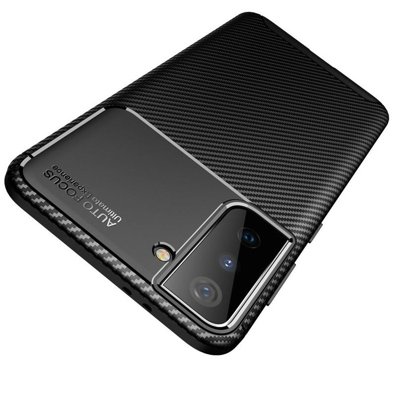 Cover Samsung Galaxy S21 5G Fleksibel Kulfibertekstur