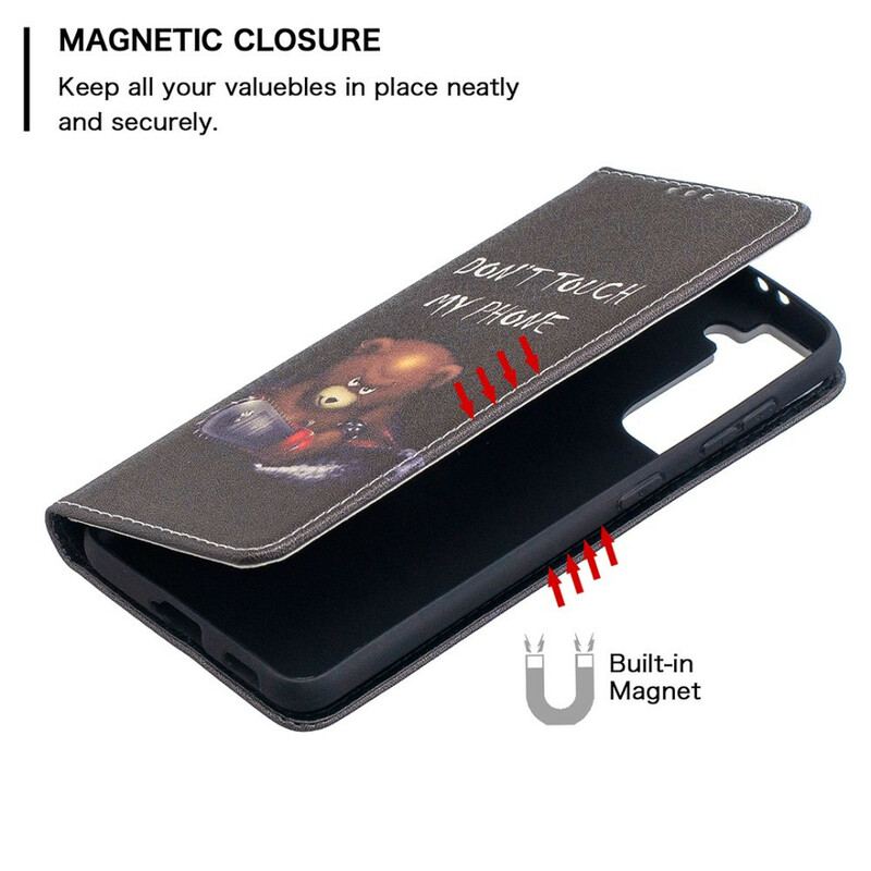 Cover Samsung Galaxy S21 5G Flip Cover Farlig Bjørn