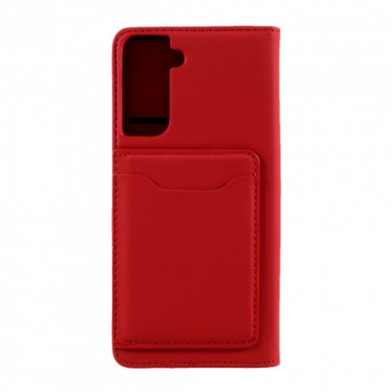 Cover Samsung Galaxy S21 5G Flip Cover Kortholder Stativ