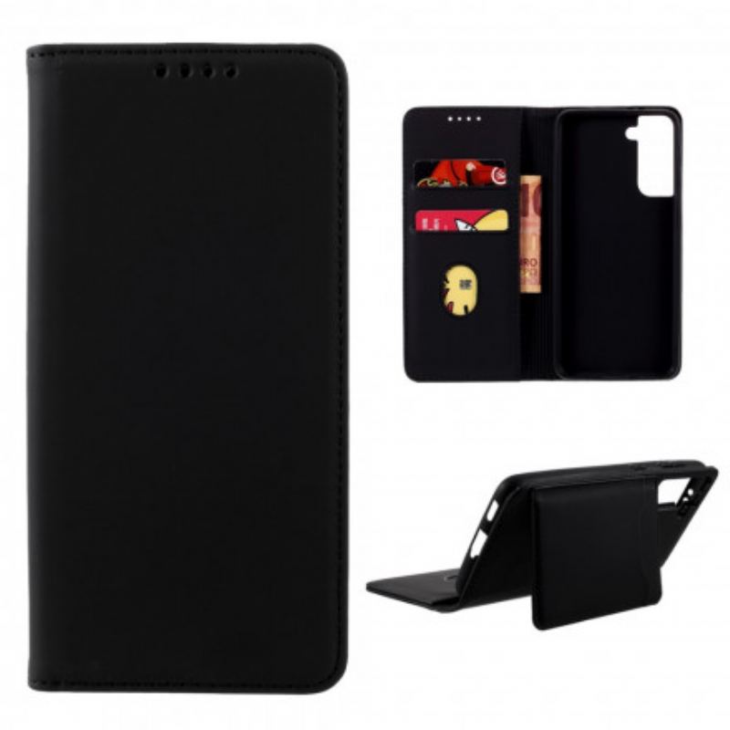 Cover Samsung Galaxy S21 5G Flip Cover Kortholder Stativ