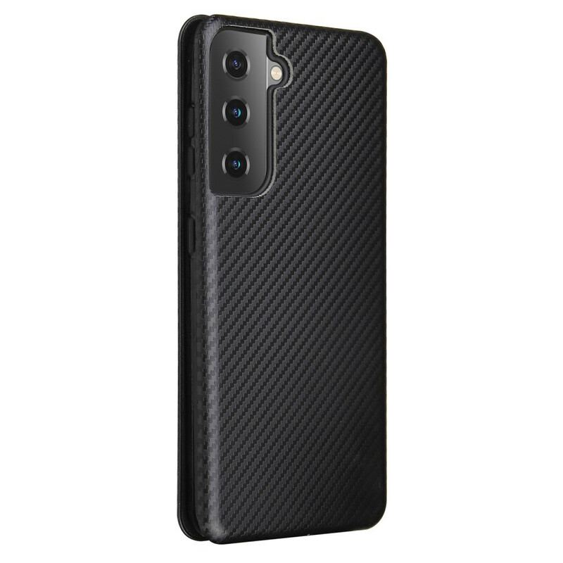 Cover Samsung Galaxy S21 5G Flip Cover Kulfiber