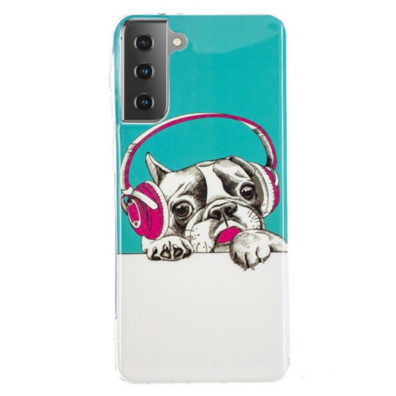 Cover Samsung Galaxy S21 5G Fluorescerende Hund