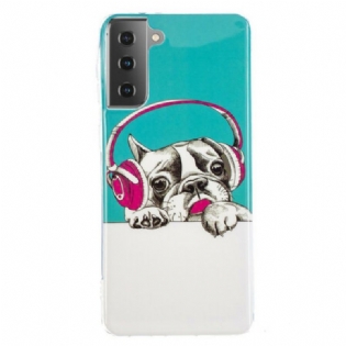 Cover Samsung Galaxy S21 5G Fluorescerende Hund