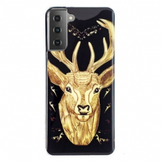 Cover Samsung Galaxy S21 5G Fluorescerende Majestic Deer