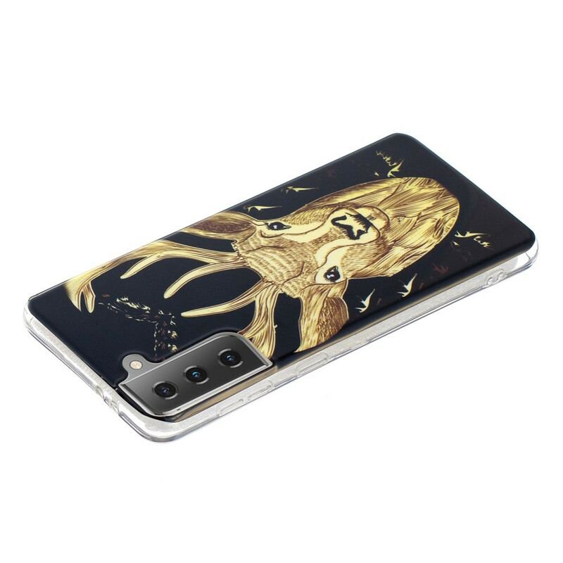 Cover Samsung Galaxy S21 5G Fluorescerende Majestic Deer