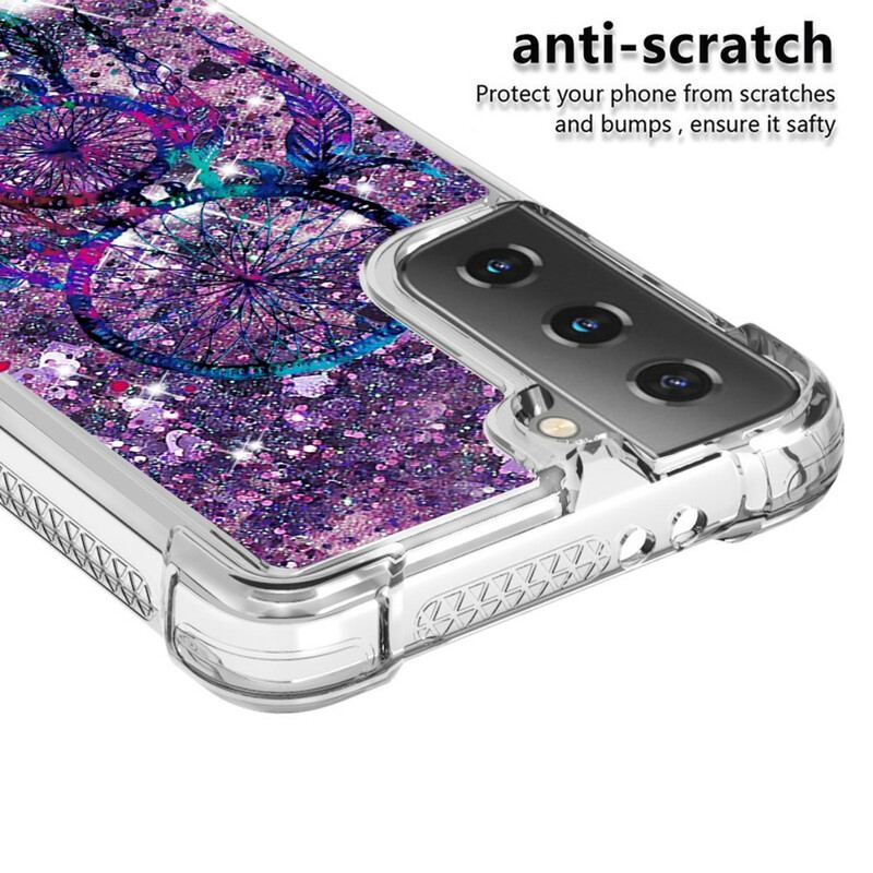 Cover Samsung Galaxy S21 5G Glitter Drømmefanger