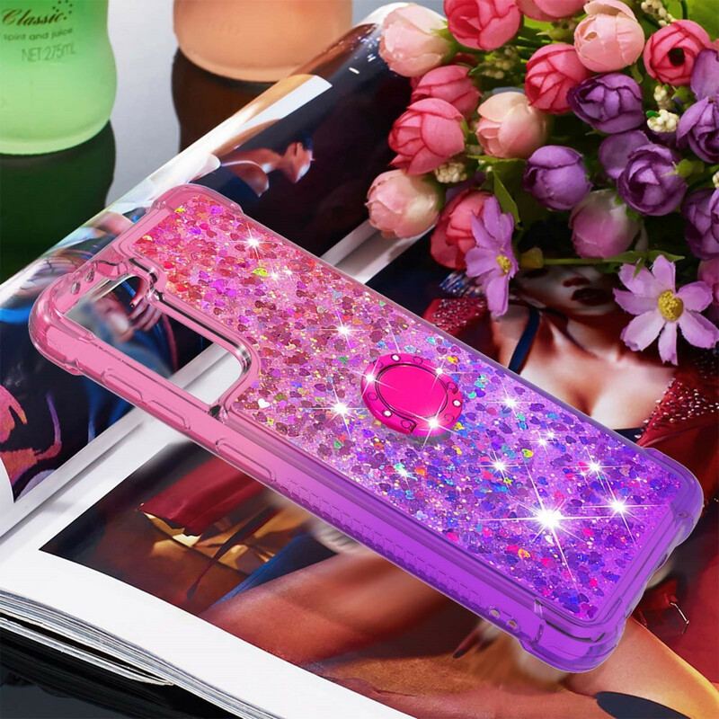 Cover Samsung Galaxy S21 5G Glitter Ring-bracket