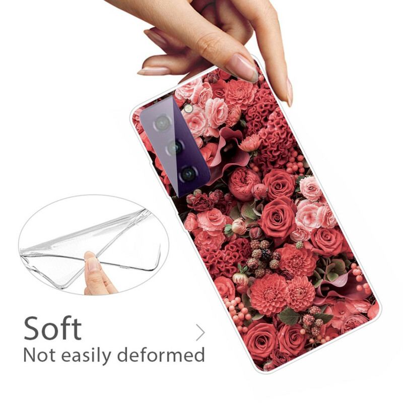 Cover Samsung Galaxy S21 5G Intense Blomster