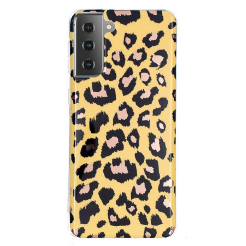 Cover Samsung Galaxy S21 5G Leopard Stil Marmor