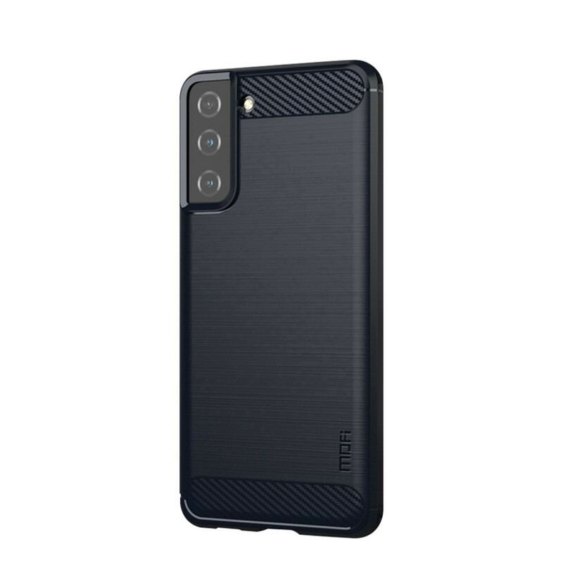 Cover Samsung Galaxy S21 5G Mofi Børstet Kulfiber