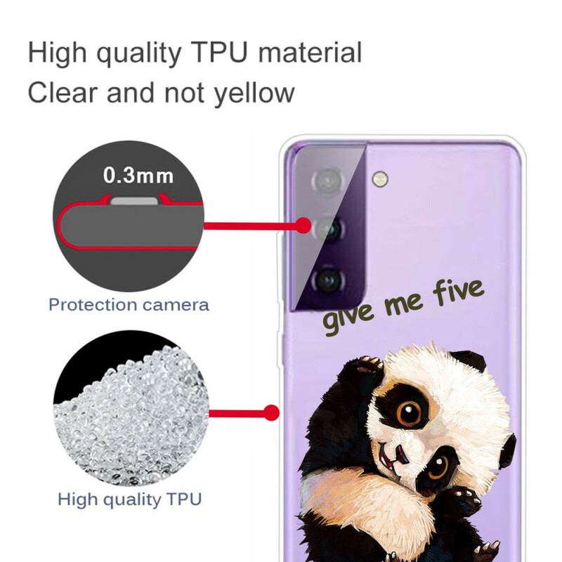 Cover Samsung Galaxy S21 5G Panda Giv Mig Fem