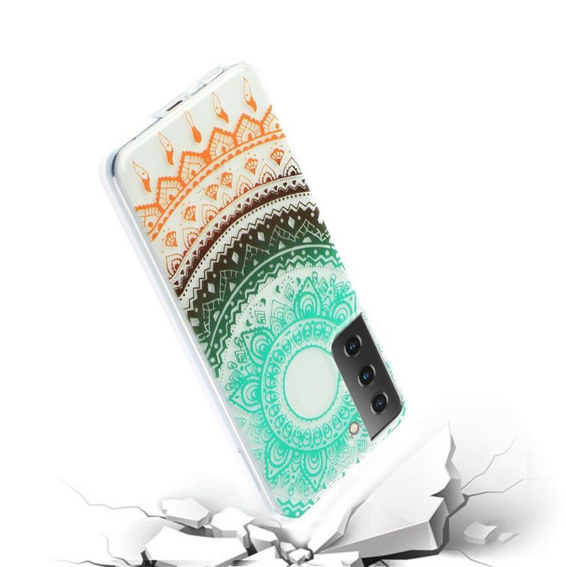 Cover Samsung Galaxy S21 5G Sømløs Blomstermandala