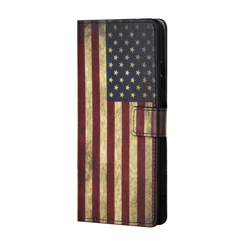 Flip Cover Samsung Galaxy S21 5G Amerikansk Flag