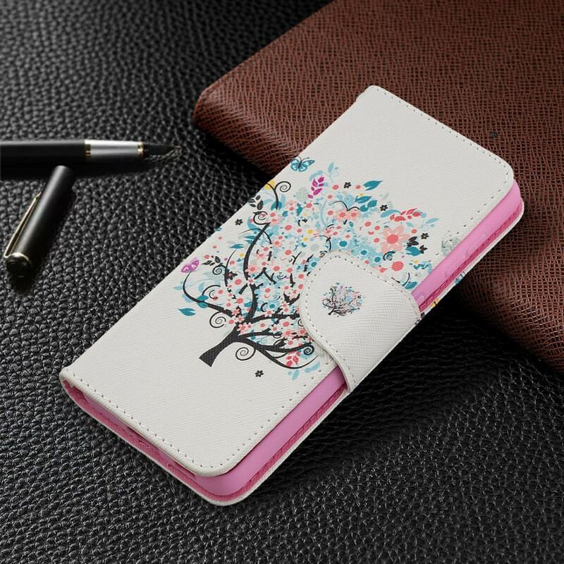 Flip Cover Samsung Galaxy S21 5G Blomstret Træ