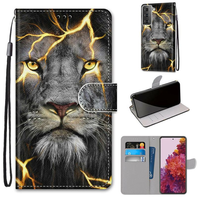 Flip Cover Samsung Galaxy S21 5G Magic Feline