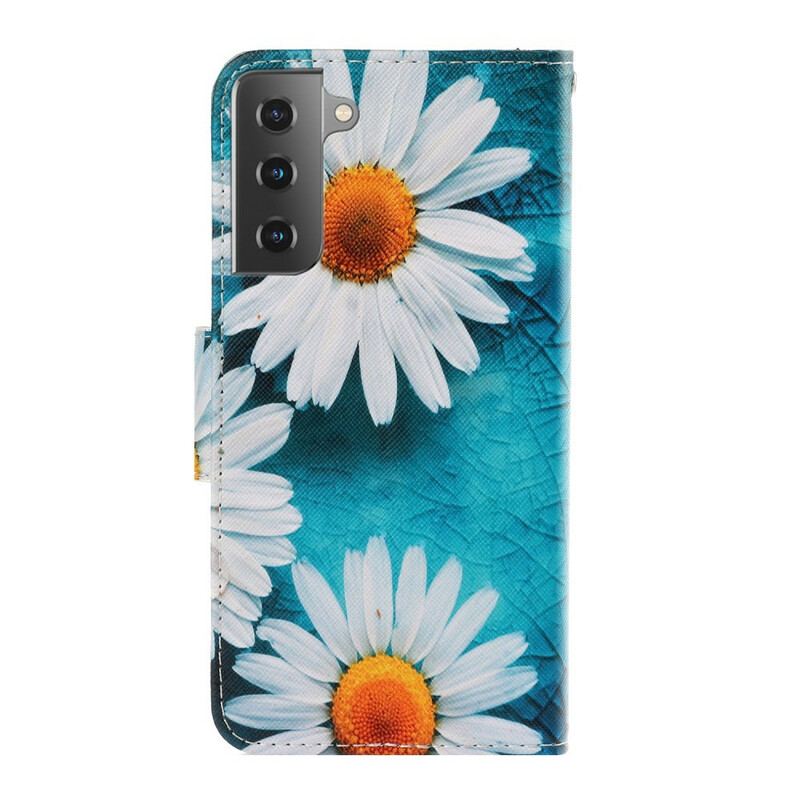 Flip Cover Samsung Galaxy S21 5G Med Snor Thong Tusindfryd