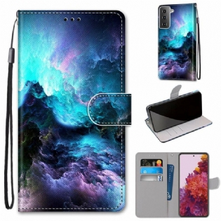 Flip Cover Samsung Galaxy S21 5G Mystisk Natur