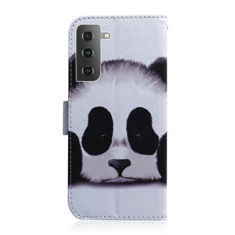 Flip Cover Samsung Galaxy S21 5G Panda Ansigt