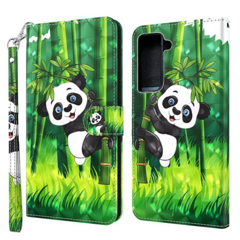 Flip Cover Samsung Galaxy S21 5G Panda Og Bambus