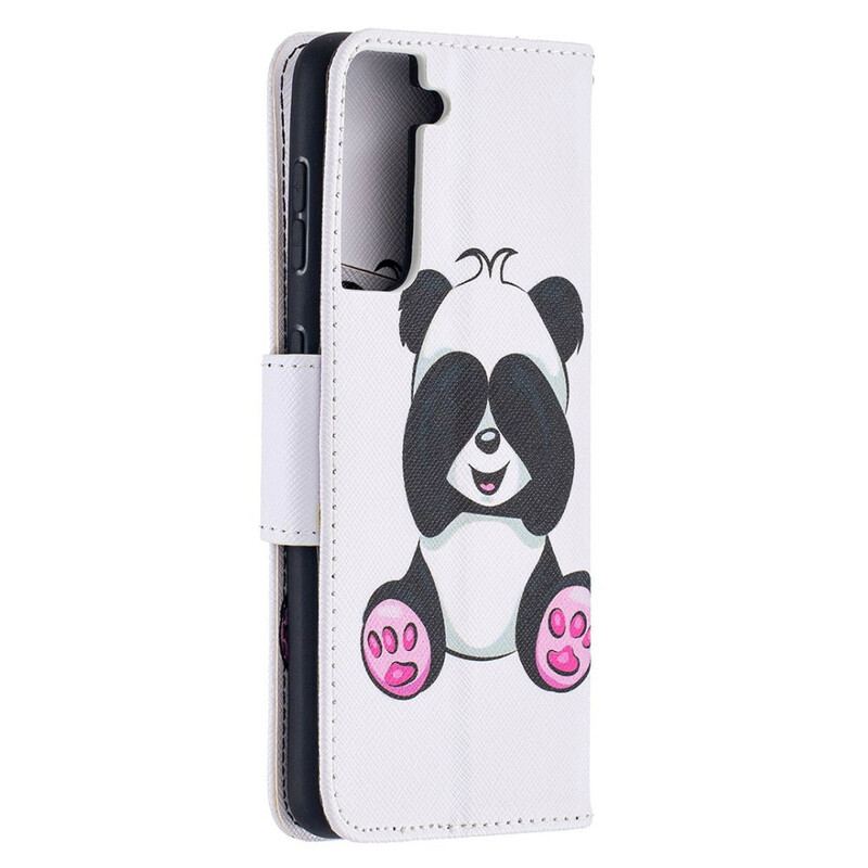 Flip Cover Samsung Galaxy S21 5G Panda Sjov