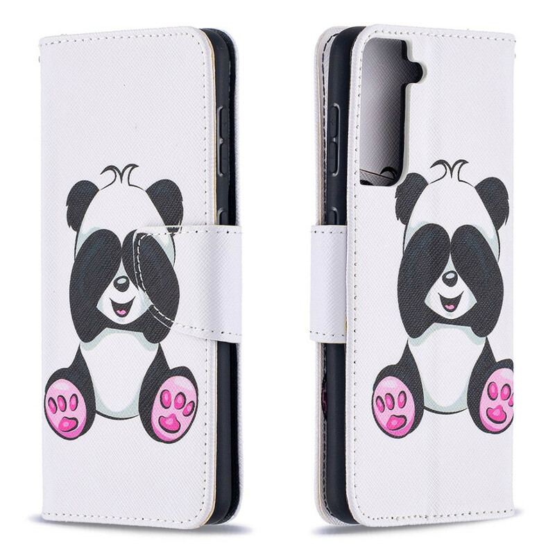 Flip Cover Samsung Galaxy S21 5G Panda Sjov