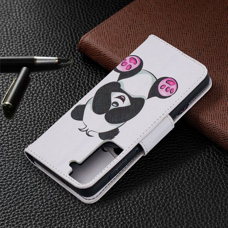 Flip Cover Samsung Galaxy S21 5G Panda Sjov